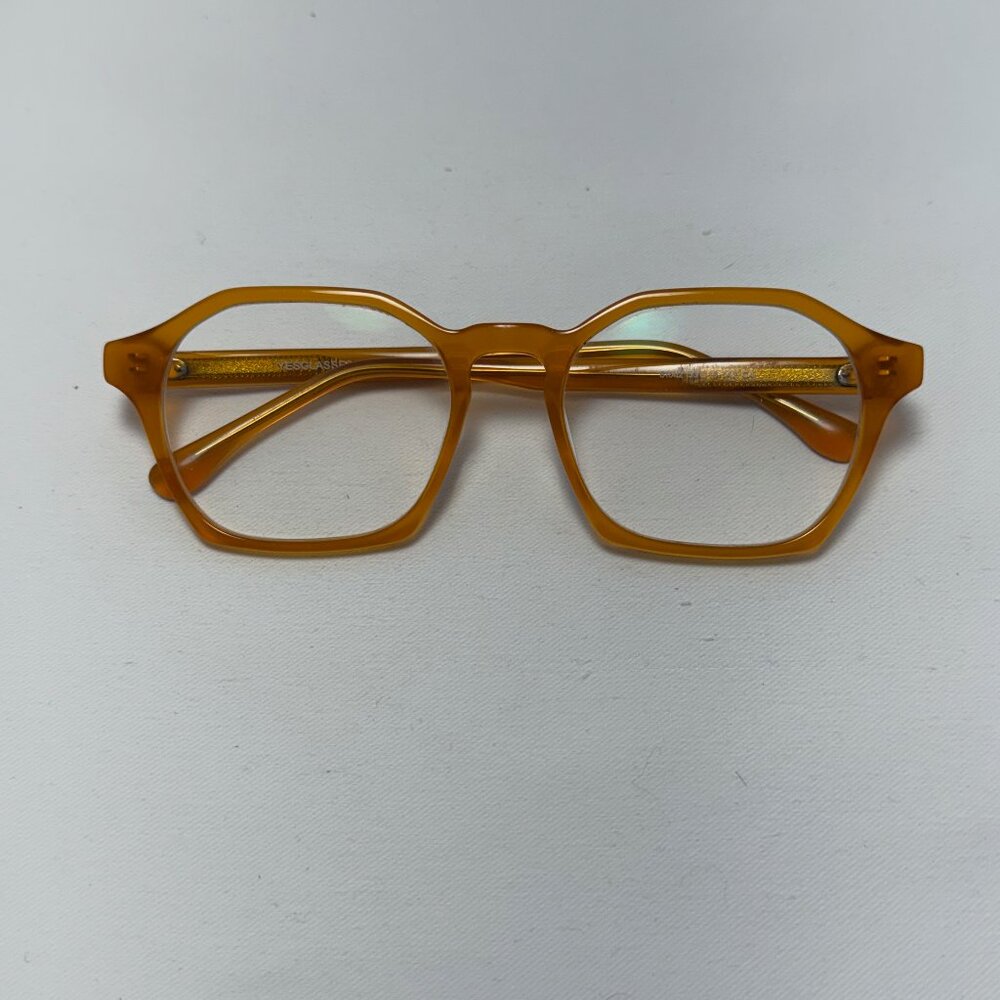 BOGO Yesglasses Stoltz Mustard Eyeglasses - Frames Only